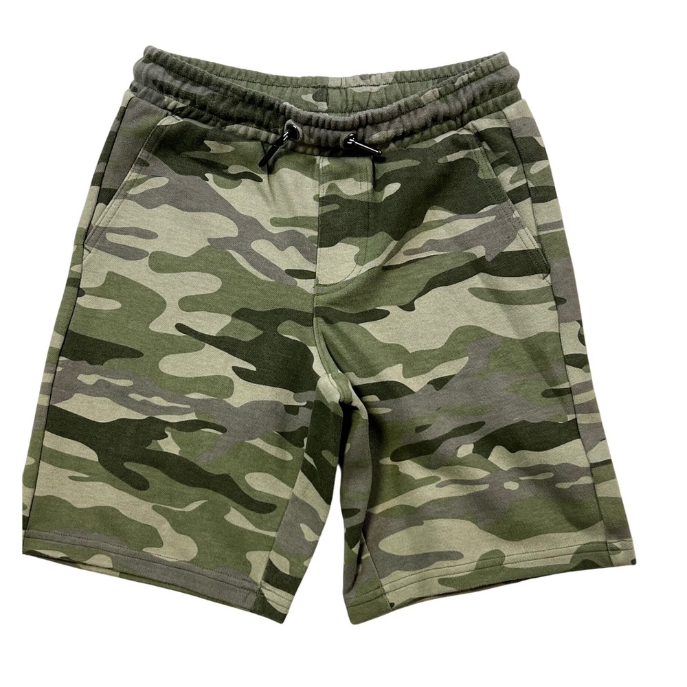 Sonoma Camo Sweat Shorts‎ Kids Size S8 Cotton Polyester Drawstring Pockets J7
